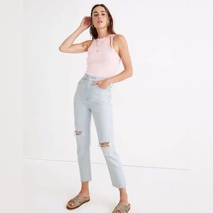 Madewell The Momjean in Harman Wash: Raw-Hem Edition